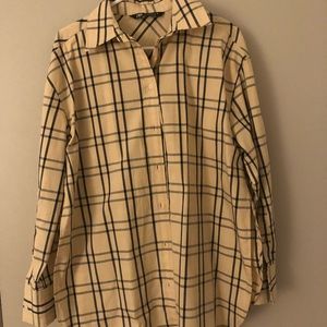Zara oversized check shirt